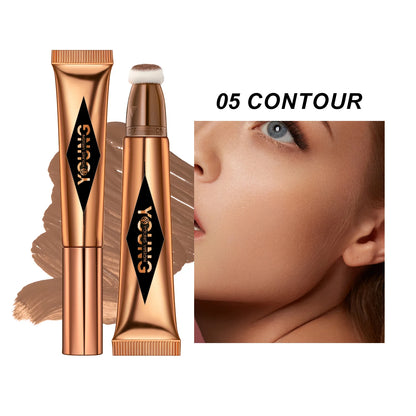 Air Cushion Blusher & High Gloss Stick – 6-Color Liquid Makeup Rouge