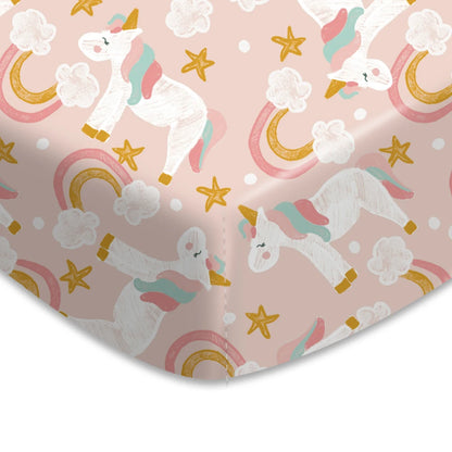 Happy Flute Cartoon Baby Bed Sheet – Soft, Breathable 70×130cm