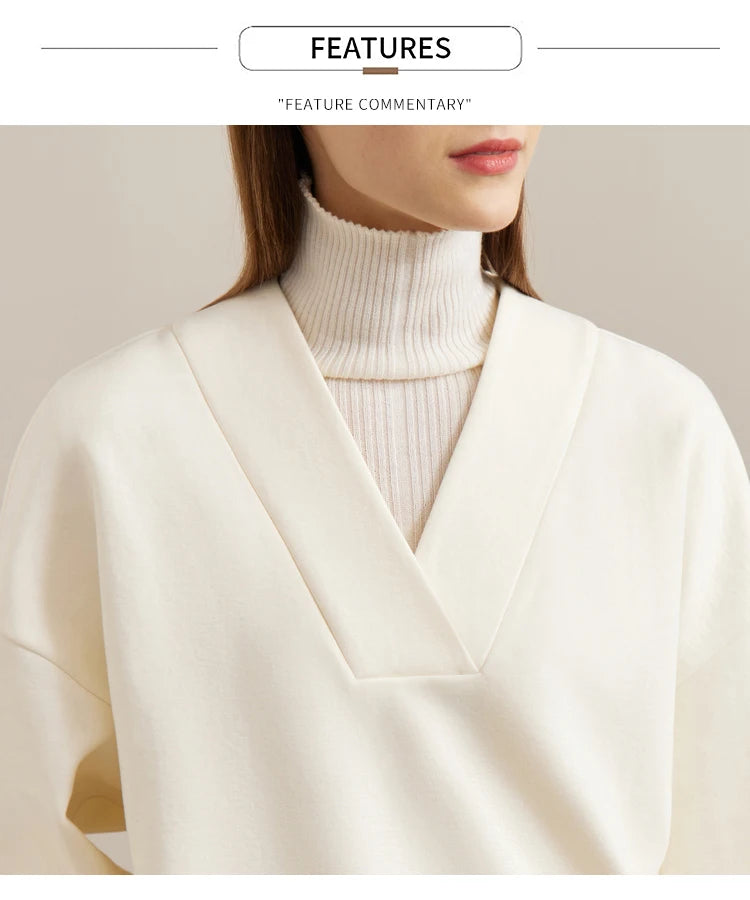Women’s Loose Sweatshirt & Straight Leg Pants – Spring Casual Set