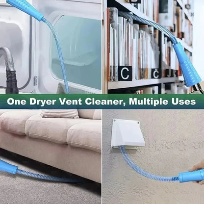 Dryer Vent Cleaner Kit–Vacuum Attachment & Lint Remover with Guide Wire
