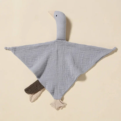 Cartmela Pure Cotton Baby Bib with Plush Goose