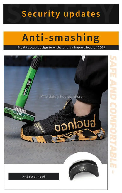 Safety Shoes for Men – Breathable, Anti-Puncture