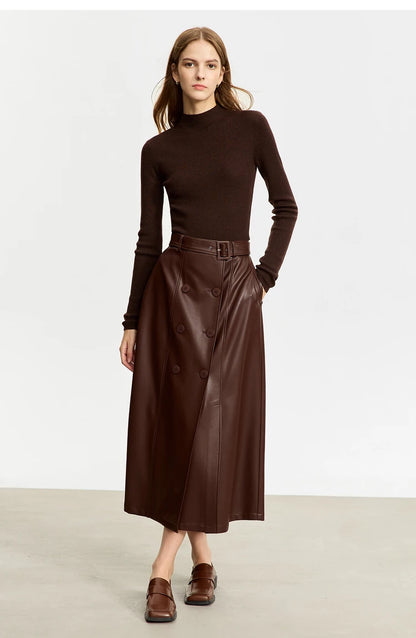 Women’s Slim Fit Turtleneck Sweater – Warm High Elastic Pullover