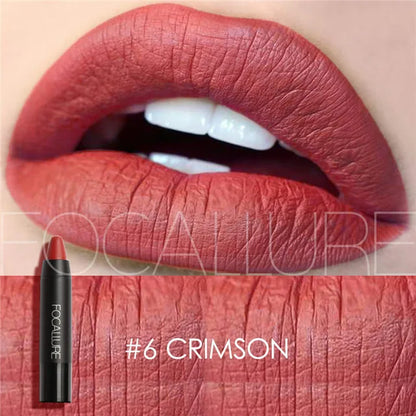 Focallure Waterproof Matte Lipstick – 19 Colors, Soft Texture