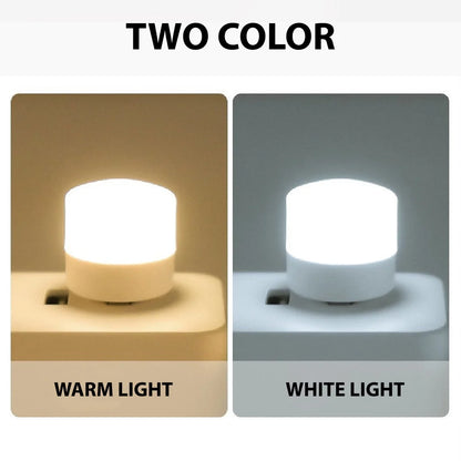 Mini USB LED Night Light – Warm White Book Reading Lamp 1/10pcs