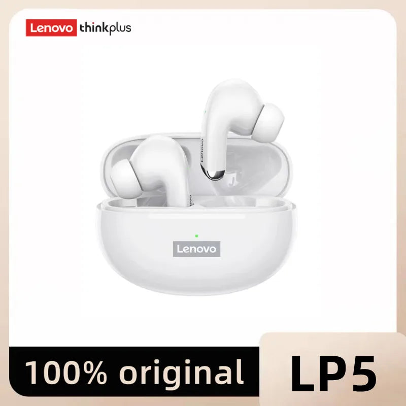 Lenovo LP5 TWS Bluetooth Earbuds | 9D HiFi Stereo Wireless Audio