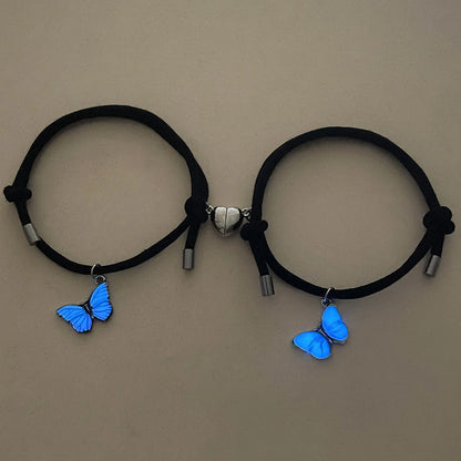 2PCS Butterfly Couples Luminous Bracelet