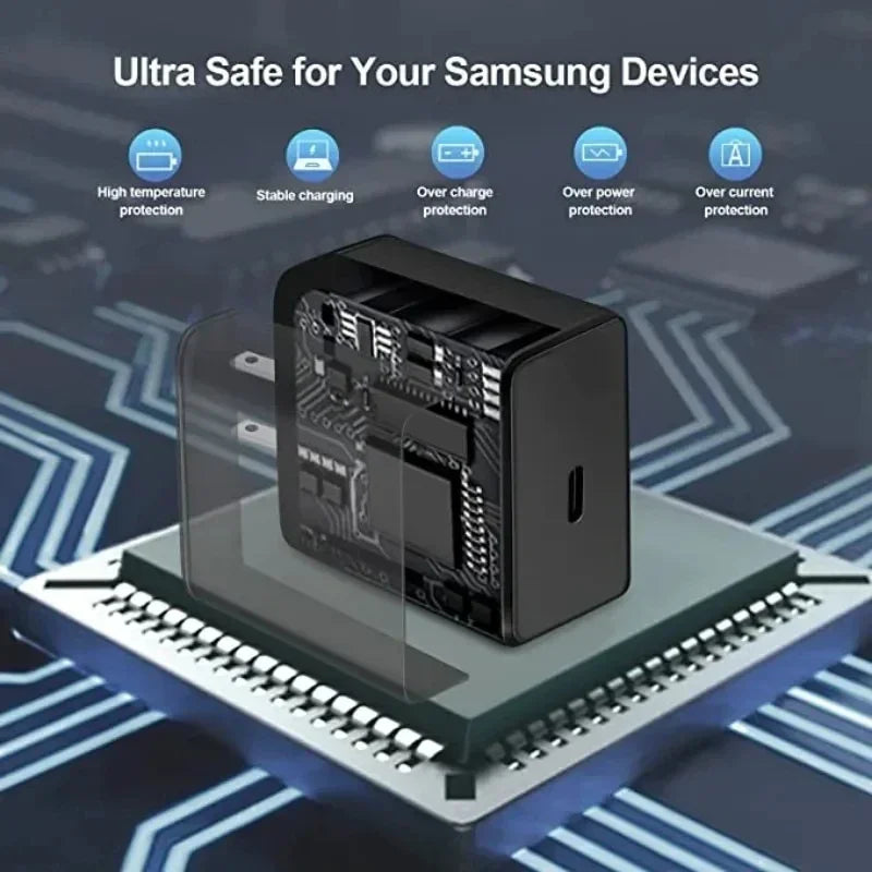 PD 45W USB-C Wall Charger – Fast Adapter for Samsung & iPhone 15