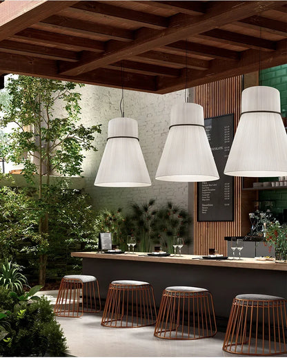 Wabi-Sabi Fabric Pendant Lights – Modern Minimalist Dining Lamps