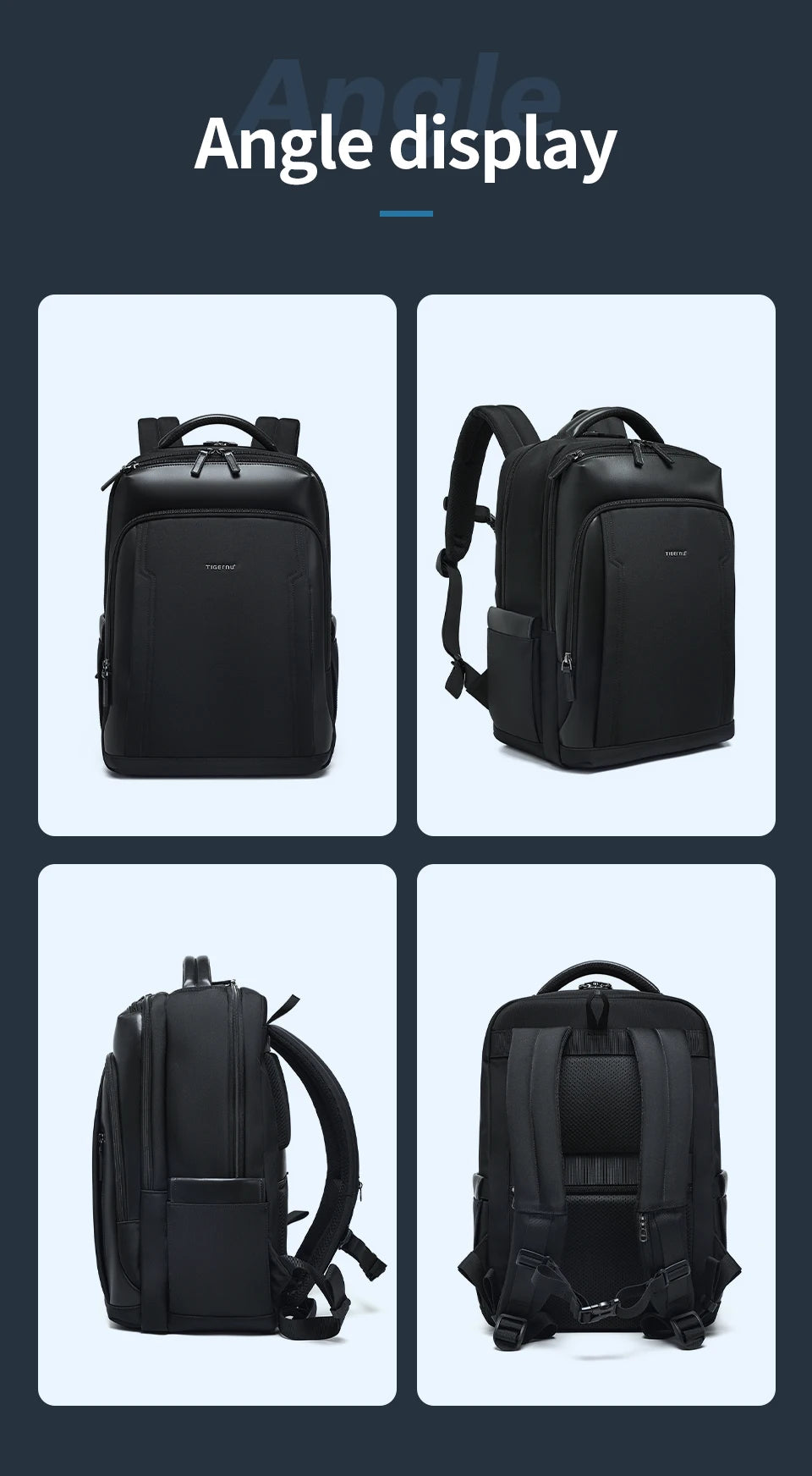 Travel Backpack for Men – Fits 14, 15.6 & 17 Inch Laptops
