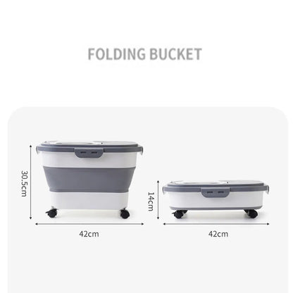 13/33LB Collapsible Cat Dog Food Storage