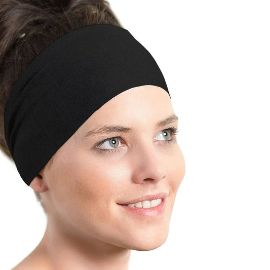 Women’s Cotton Knotted Headband – Wide Elastic Turban Hairband