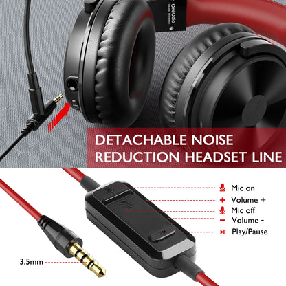 2-in-1 Bluetooth 5.2 Headphones – Wireless & Wired with Mic