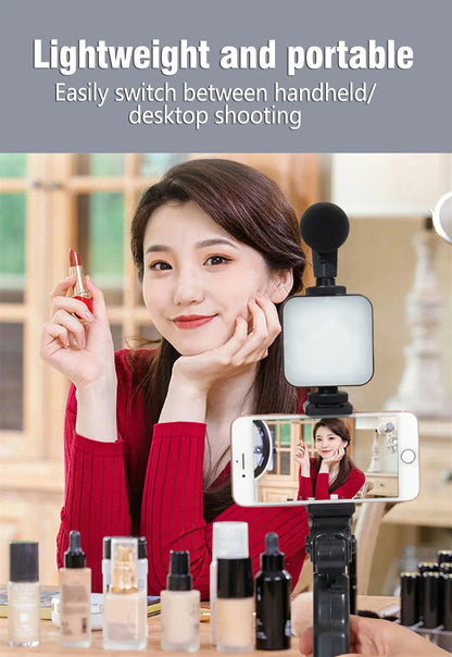 Cartmela Smartphone Vlogging Kit – Tripod, Microphone & Fill Light