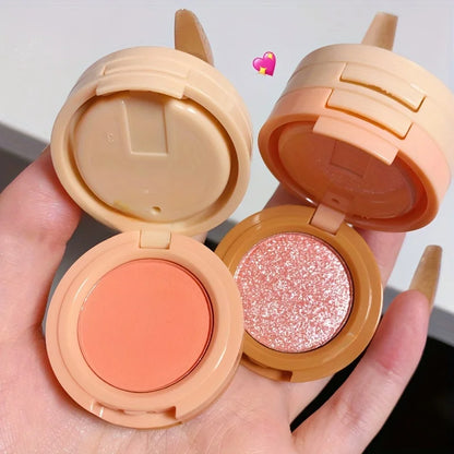 3-in-1 Makeup Palette–Blush, Highlighter & Contour with Glitter Finish