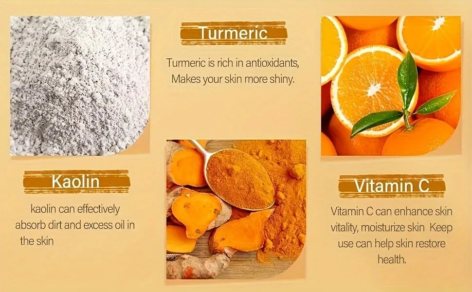 Vitamin C & Turmeric Exfoliating Facial Mask – Deep Pore Cleanser