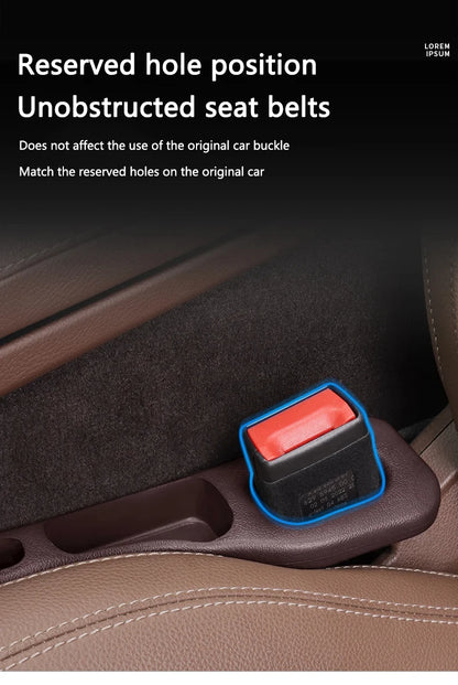 Car Seat Gap Filler Organizer – Waterproof Storage Plug with 2 Grooves