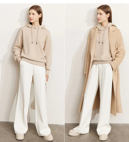 Women’s Loose Sweatshirt & Straight Leg Pants – Spring Casual Set