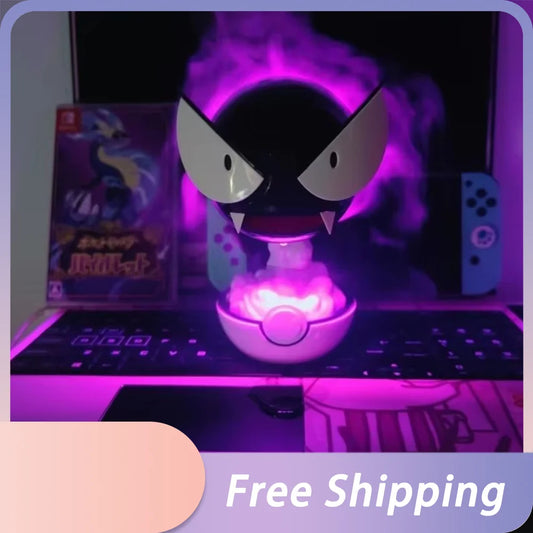 Gastly Pokémon Humidifier – LED Air Purifier & Desktop Spray Decor