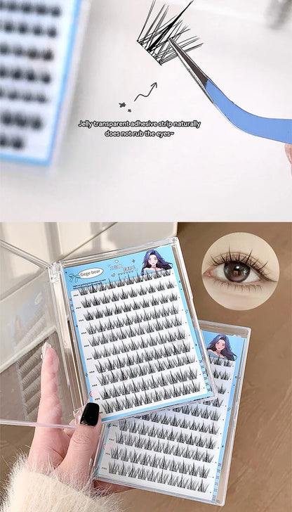 Cartmela No-Glue False Eyelashes - Easy, Natural Look with Sunflower Design