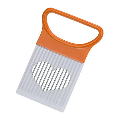 Stainless Steel Onion Slicer Holder – Safe & Easy Cutting Tool