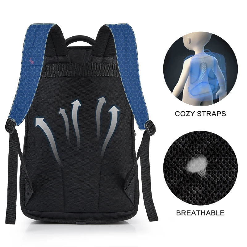 14 Inch Waterproof Nylon Laptop Backpack – Casual Travel School Bag