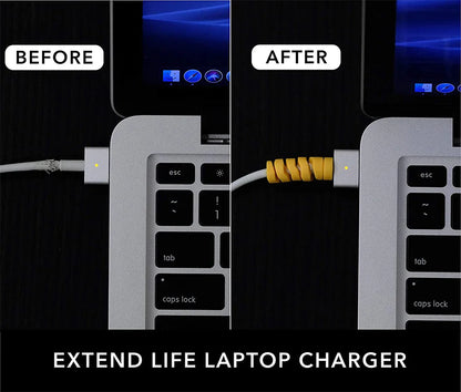 Charging Cable Protector – Cord Organizer, Holder & Winder Clip Set