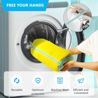 Shoe Washing Bag – Padded Mesh Laundry Protector for Machine Wash