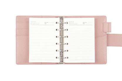 Elite Pocket A7 Rings Planner Cover – Pebbled Grain Leather, 25mm Rings