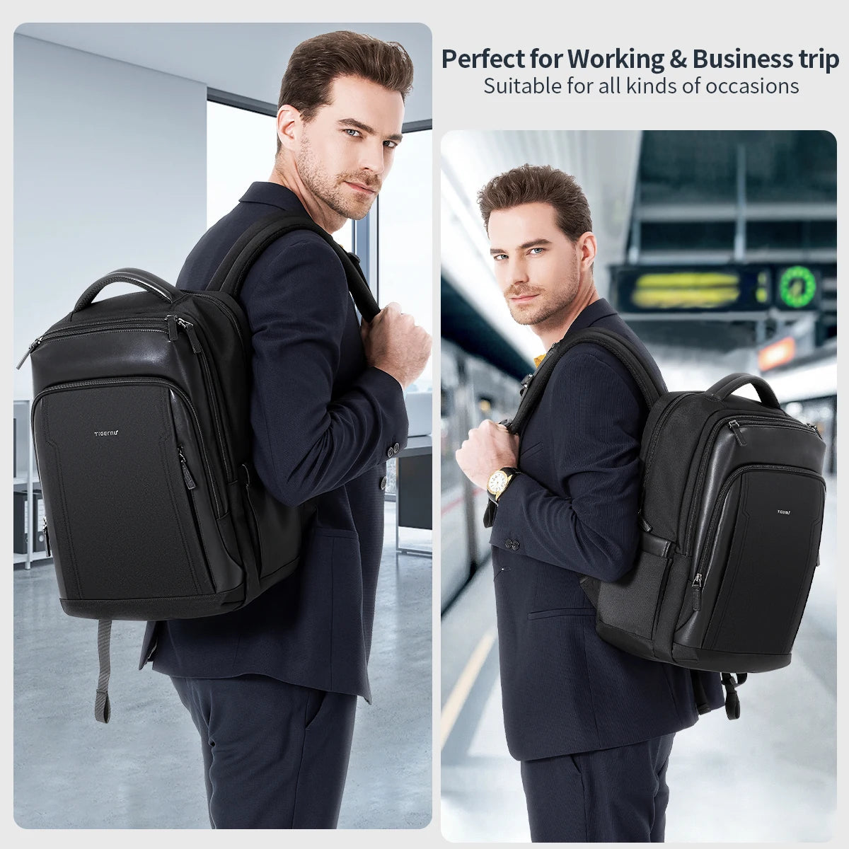 Travel Backpack for Men – Fits 14, 15.6 & 17 Inch Laptops