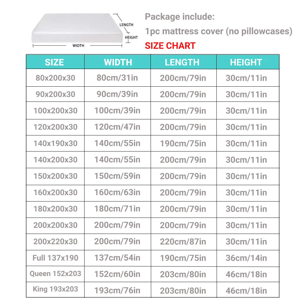 Waterproof Fitted Bed Sheet – Soft, Breathable Mattress Cover