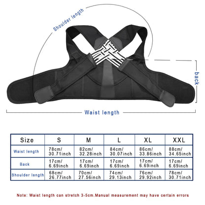 Adjustable Back Brace Posture Corrector for Men & Women Support