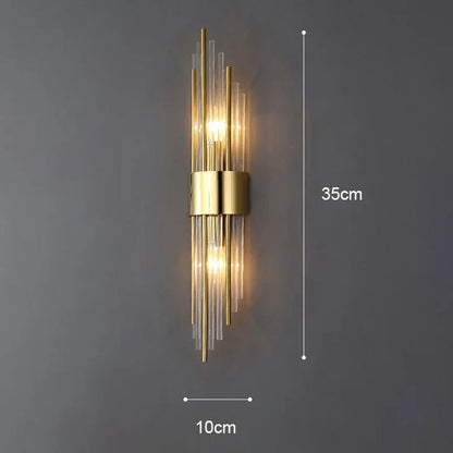 Luxury LED Wall Lamp - Modern Gold Wall Sconce for Living Room