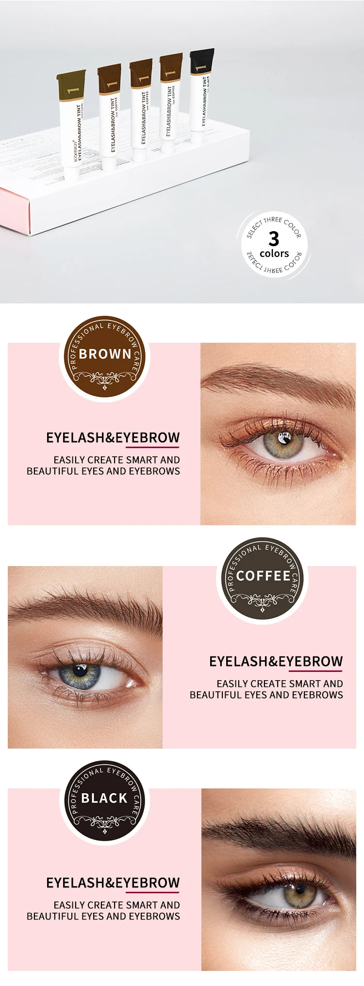 Eyelash and Eyebrow Tint Kit – Long-Lasting Color & Definition