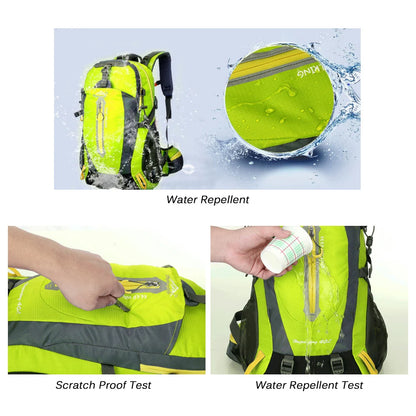 Cartmela 40L Water-Resistant Travel Backpack