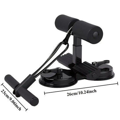 Abdominal Sit-Up Equipment with Suction Cups & Ankle Support