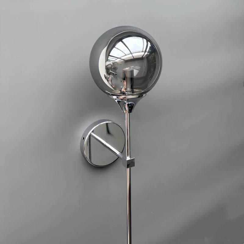 Modern Glass Wall Lamp – Golden Round Nordic Sconce Light