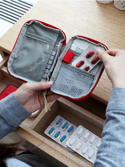 Mini Portable Medicine Bag–Travel First Aid Kit & Survival Storage Box