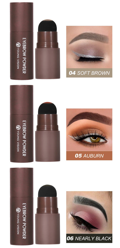 Eyebrow Stamp Stencil Kit – Waterproof Brow Makeup with 10 Stencils