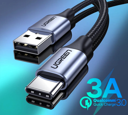 3A USB Type-C Fast Charging Cable – USB-C Charger Data Cord