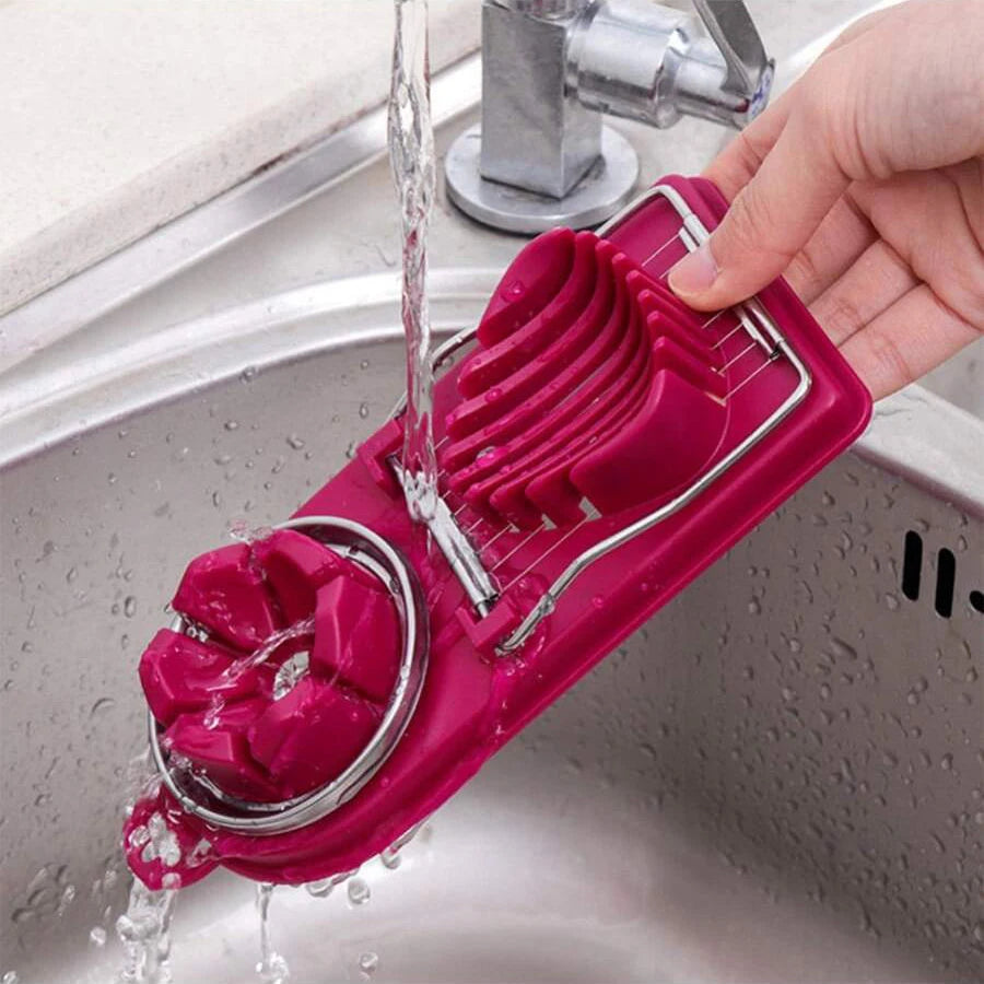2-in-1 Stainless Steel Egg Cutter - Multifunctional Kitchen Tool