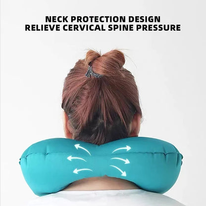 Inflatable U-Shaped Travel Pillow – Neck Support for Travel Comfort