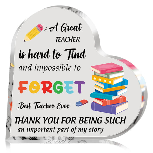 Teacher Appreciation Acrylic Plaque – Thank You Gift Keepsake