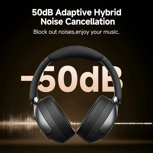 Wireless ANC Headphones – 50dB Noise Canceling, Bluetooth 5.4