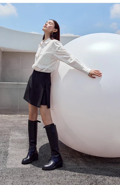 Women’s High Waist A-Line Mini Shorts Skirt – Autumn Office Fashion