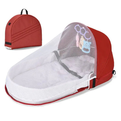 Portable Foldable Baby Bed – Newborn Travel Crib & Bionic Nest for Sleeping