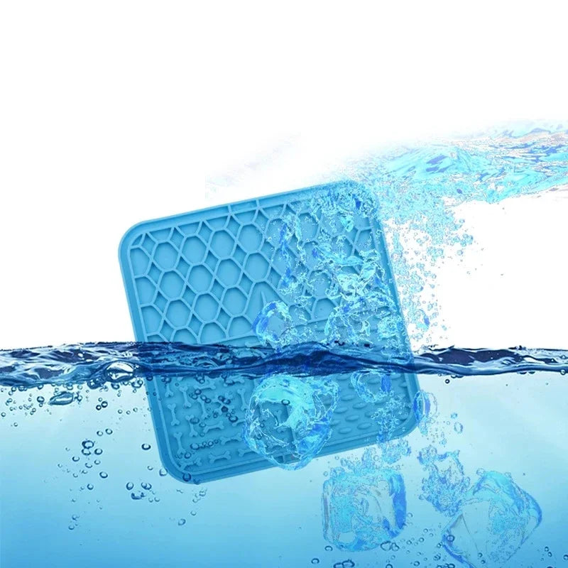 Silicone Dog Lick Mat for Bathing, Feeding & Training