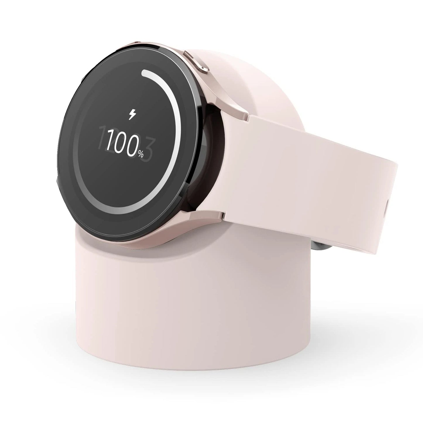 حامل شاحن سيليكون لساعة Galaxy Watch 3/4/5/Pro مقاس 40–46 مم