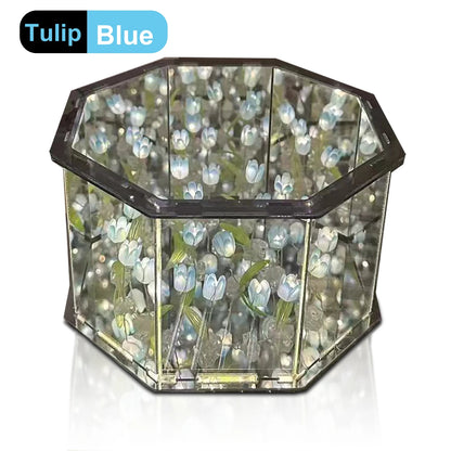 DIY Tulip LED Night Light | Magic Cube Mirror Lamp 2-in-1