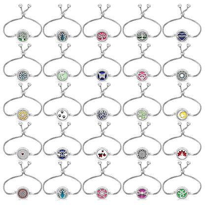Flower of Life Aromatherapy Diffuser Bracelet for Essential Oils